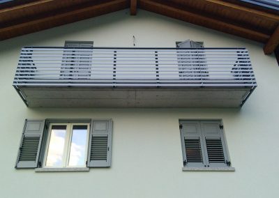 Trentino | Balconi in alluminio e acciaio inox moderni