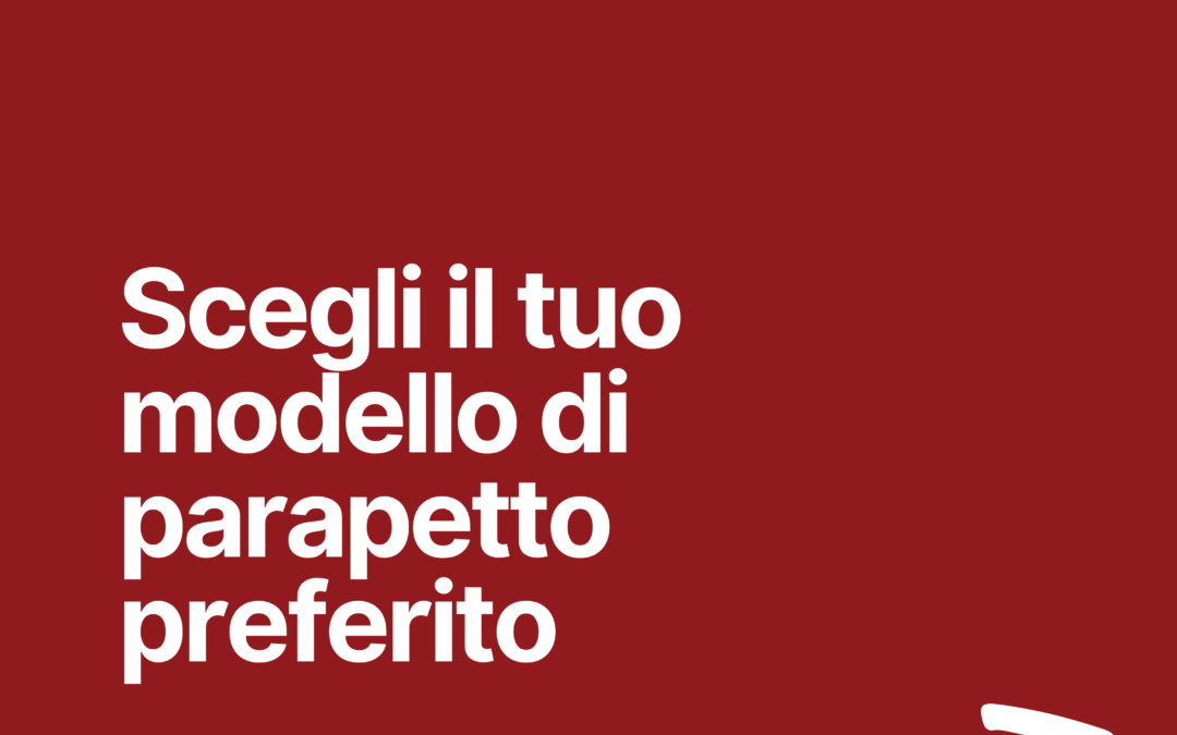 Devi scegliere la ringhiera per il tuo balcone?