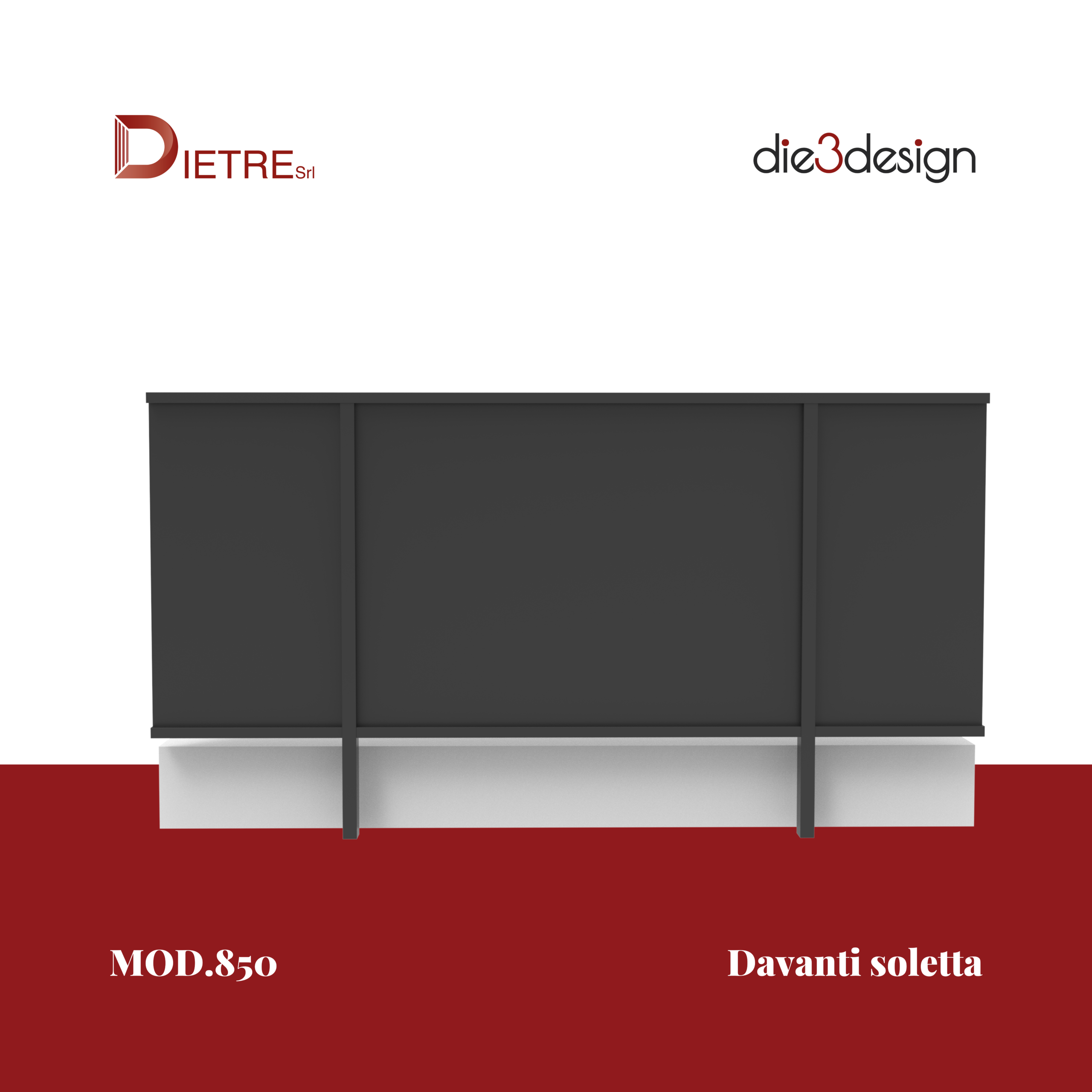 MOD840 MODELLO 840 COLLEZIONE MINIMAL DIETRE SRL RINGHIERA ALLUMINIO HPL