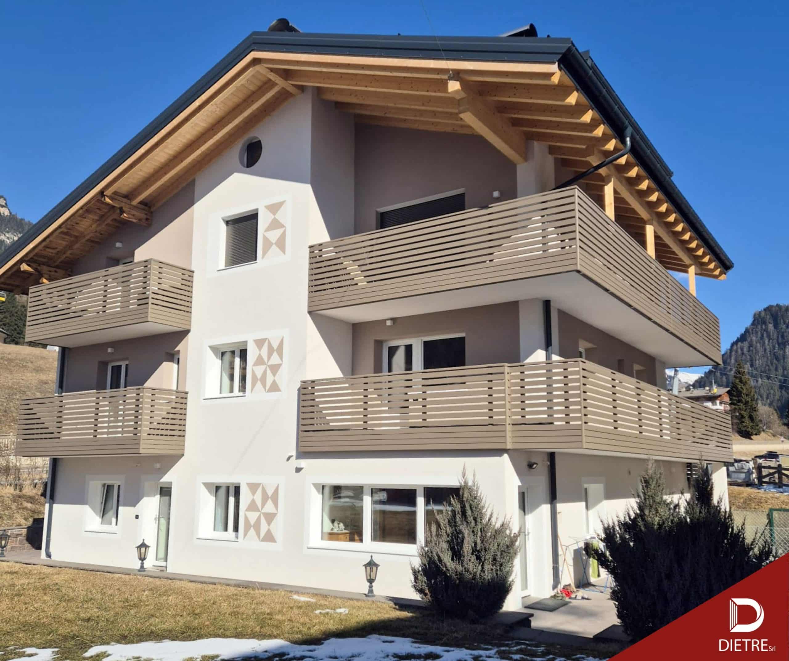 PERA DI FASSA POST (2) RINGHIERE PER POGGIOLI IN ALLUMINIO - DIETRE SRL