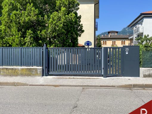 Rovereto | Recinzione e cancello coordinati in alluminio
